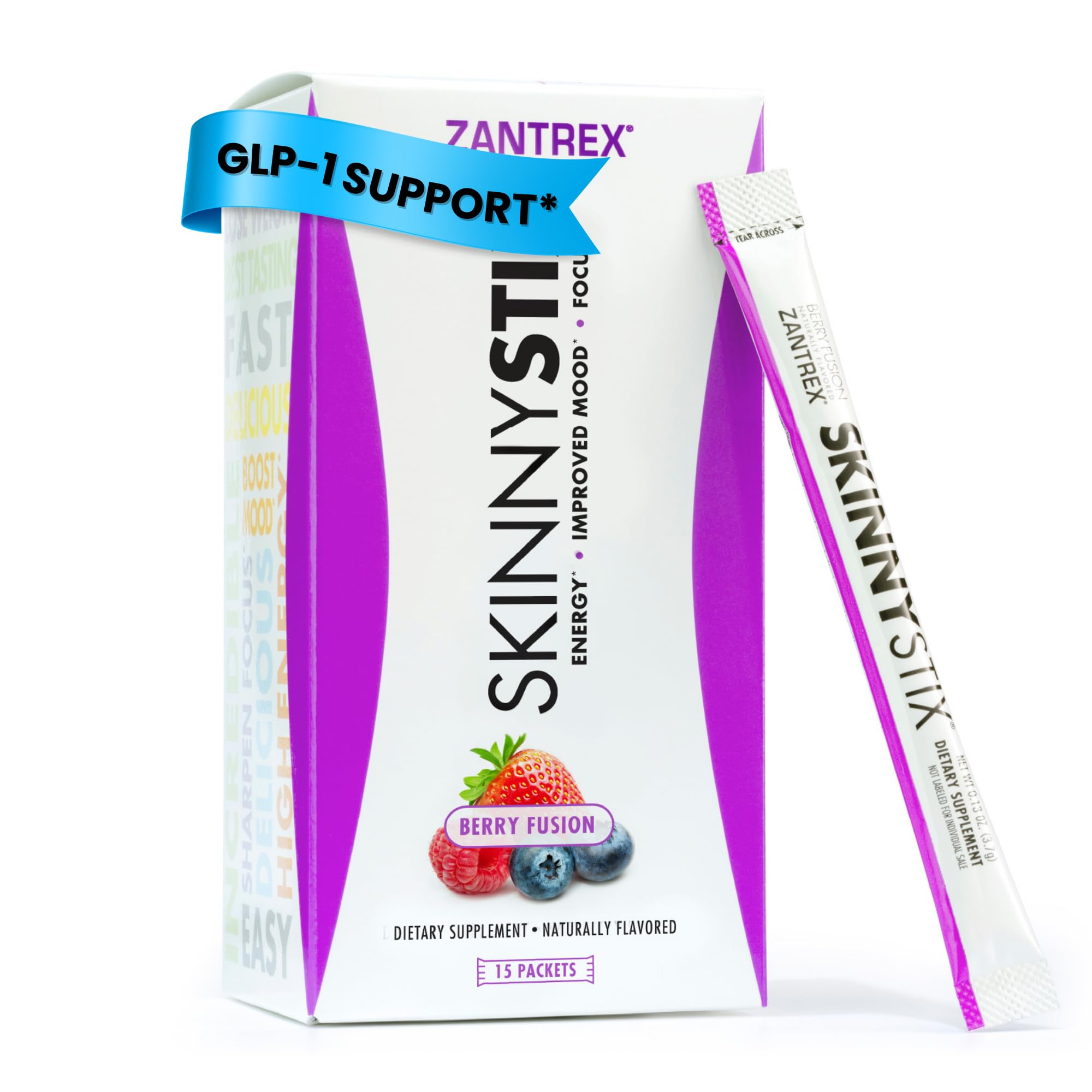Amazon.com: Zantrex SkinnyStix Berry Fusion GLP-1 Support Drink